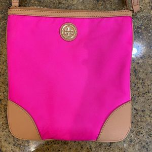 Hot Pink Tory Burch Nylon Crossbody